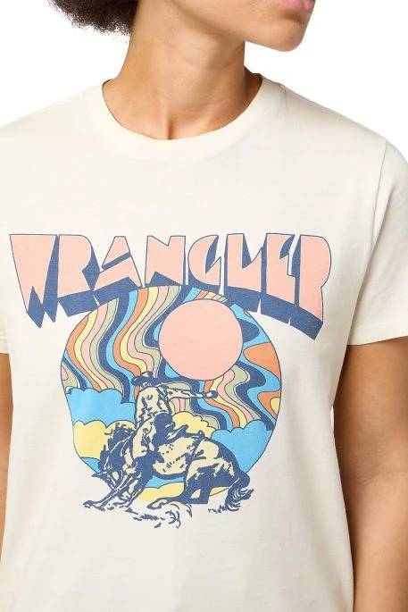Tee Shirt WRANGLER In Vintage White 3 Tee Shirt WRANGLER In Vintage White