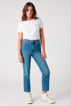 Jean WRANGLER WILD Mid Blue -Femme Mode Vêtements Magasin wrangler 21408 1