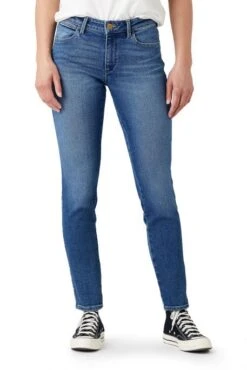 Jeans WRANGLER SKINNY Air Blue -Femme Mode Vêtements Magasin wrangler w28k tx 386 1