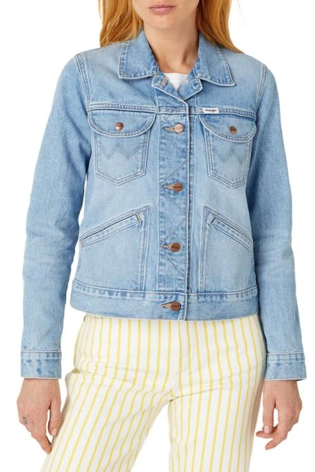 Blouson En Jean WRANGLER ICON Blue Sunrise 3 Blouson En Jean WRANGLER ICON Blue Sunrise