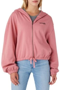 Sweat WRANGLER ZIP HOODIE Dusty Rose 7 Sweat WRANGLER ZIP HOODIE Dusty Rose -Femme Mode Vêtements Magasin wrangler w6to ha hs7 1