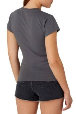 Tee Shirt WRANGLER SHRUNKEN Gray -Femme Mode Vêtements Magasin wrangler w7fdeem08 2