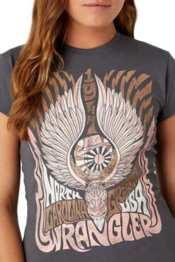 Tee Shirt WRANGLER SHRUNKEN Gray -Femme Mode Vêtements Magasin wrangler w7fdeem08 3